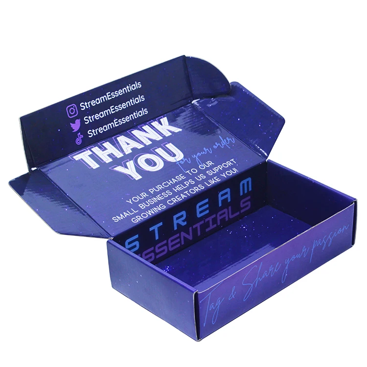 Custom Luxurious Clothing Shipping Paper Boxes for  T-shirt Clothes and Shoes Packaging with Logo