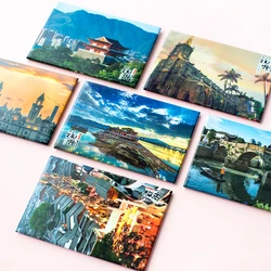 Custom scenic spot tin paper fridge magnets promotion gift