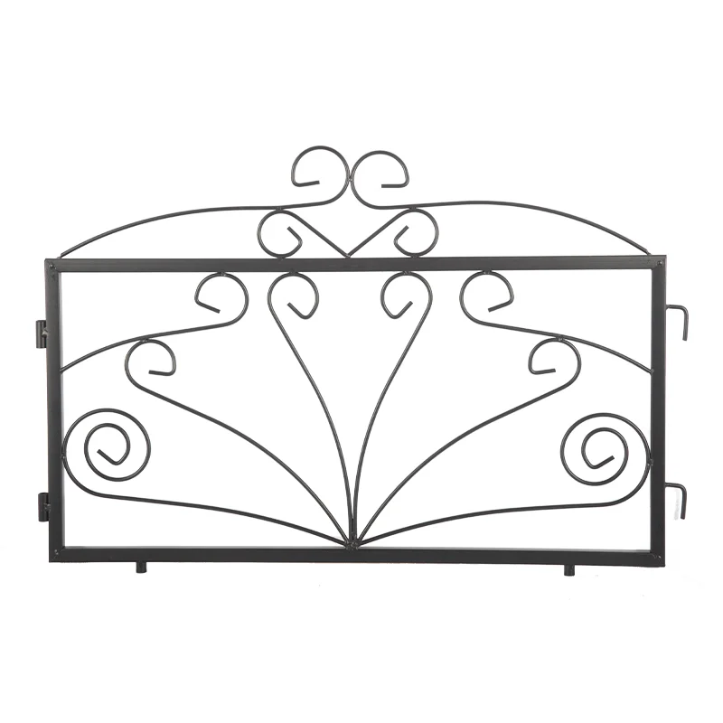 Factory Custom Size 4 pieces aluminium metal fencing homes and garden  cheap garden fences for sale