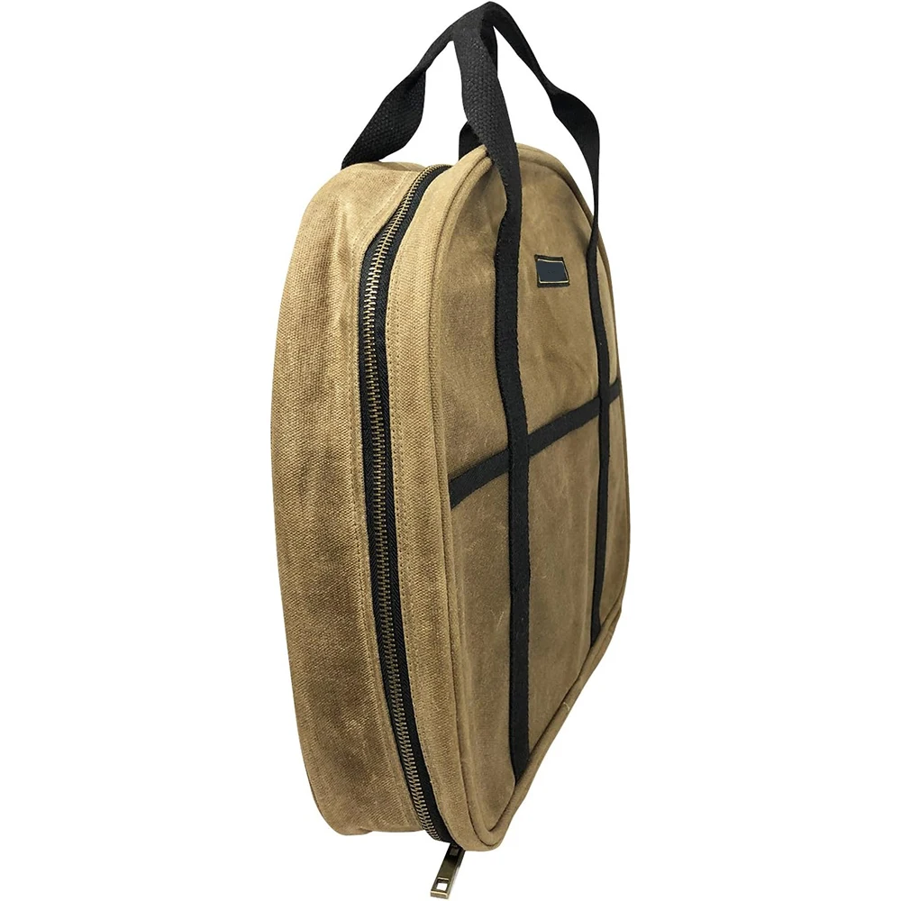 Canvas EV Cable Bag Portable Charging Tool Bag Large Custom Organizer for EV Electric Vehicle Cables Cords Hoses