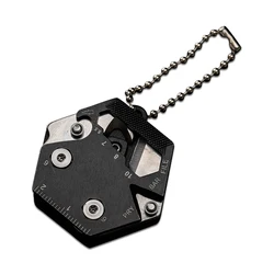 Convenient multifunction stainless steel coin knife Portable EDC outdoor folding knife combined screwdriver portable mini knife