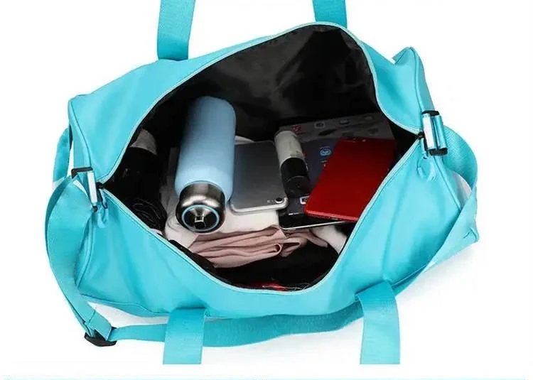 custom all over print big cheerleading bags bolso gimnasio logotipo sports duffle travel bags with fabric logo