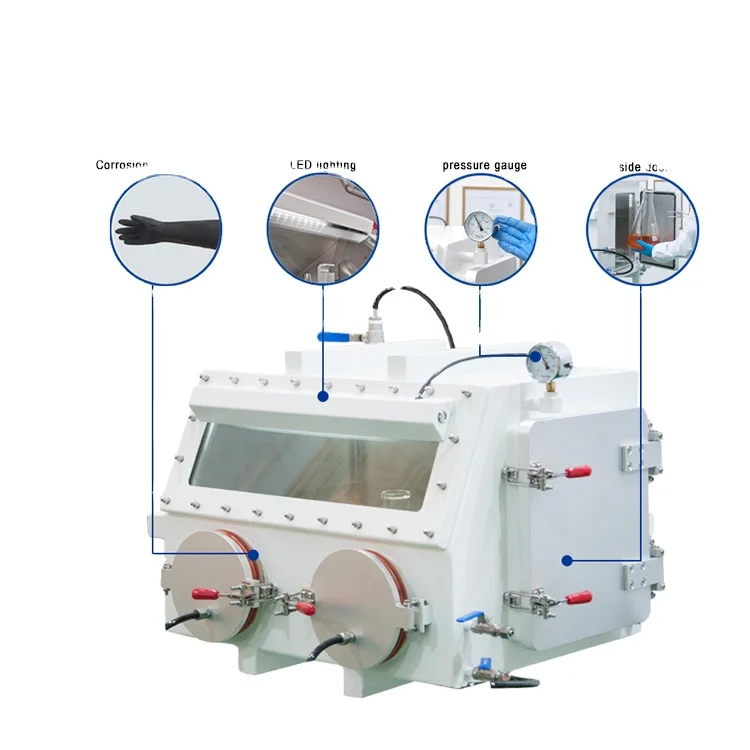 VGB-1 Laboratory Vacuum Glovebox transfer room Stainless steel Glove box for Lithium Battery experiment perovskite electronics