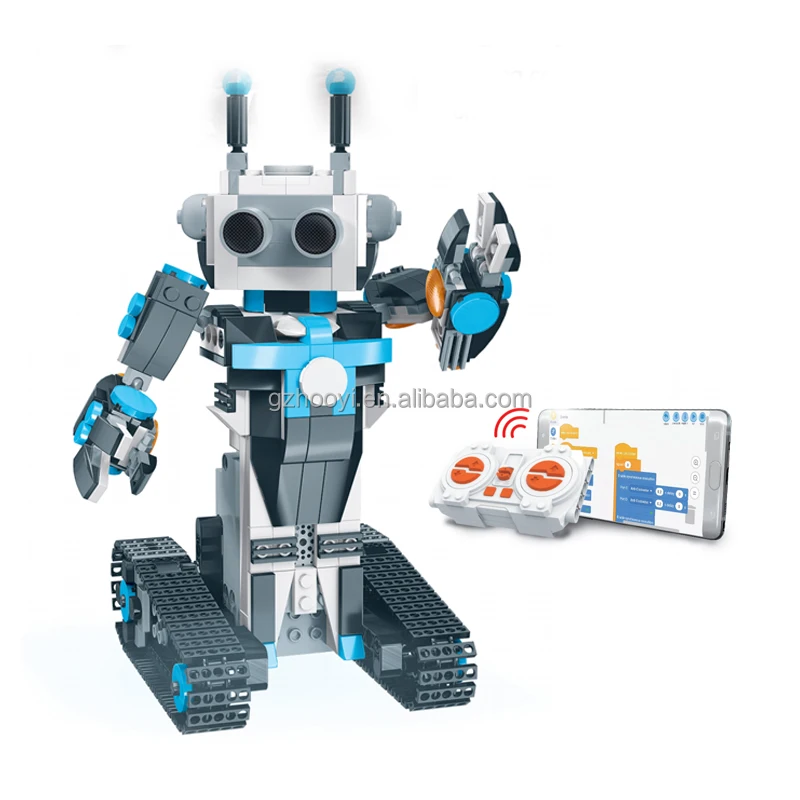 STEM Robot Building Kit App & Remote Control Robot Building Kits for Kids Educational Robotic Coding Toy