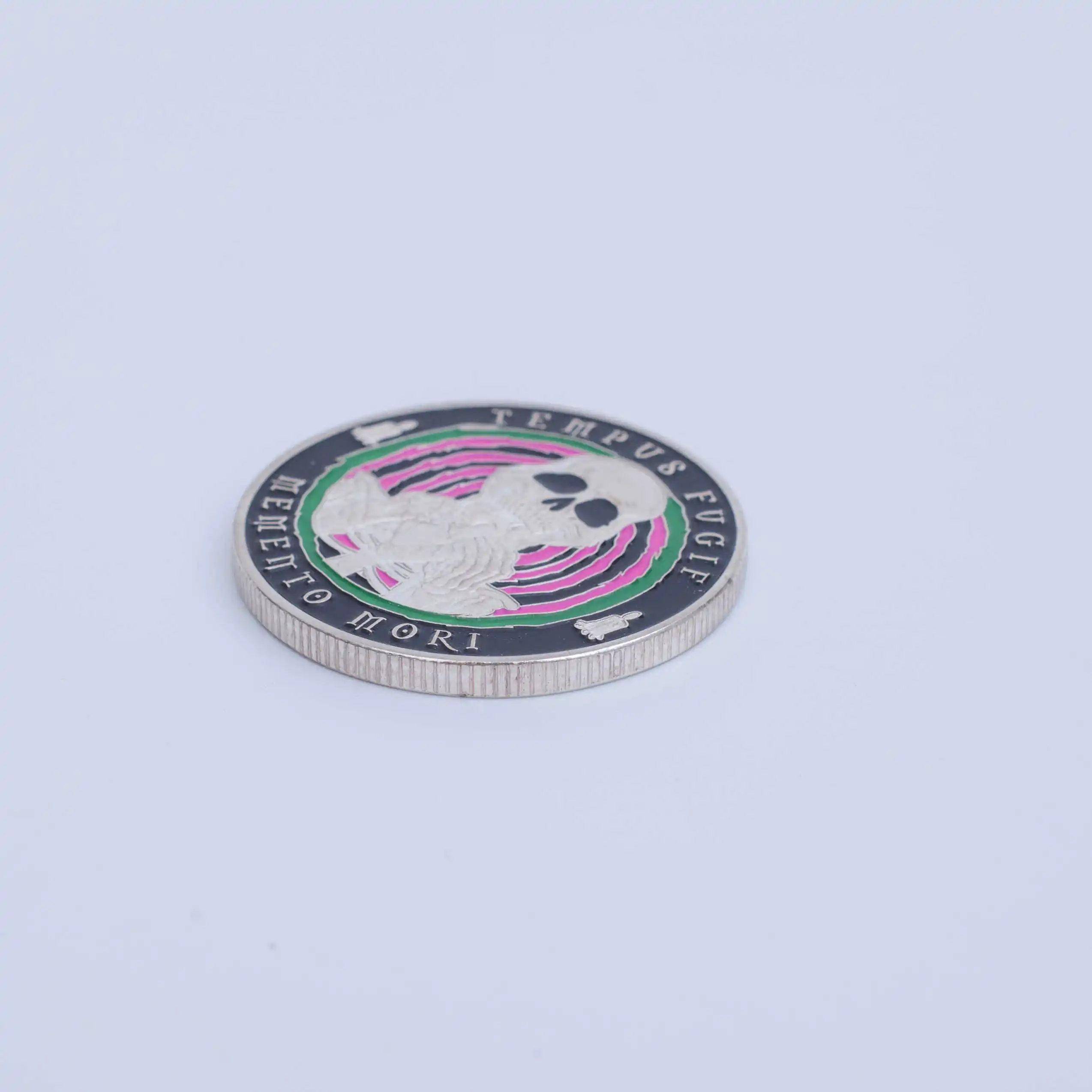 Halloween Skull Dark Knight Antique Silver Commemorative Cameo Collectible Coins Factory Direct Wholesale