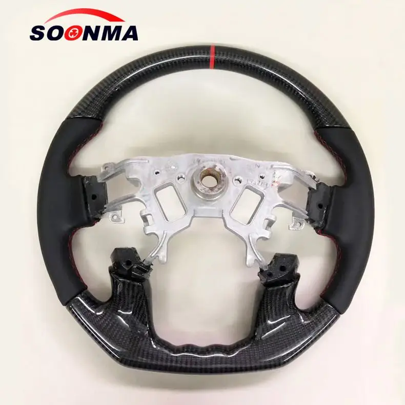 100% Real Carbon Fiber Steering Wheel New Gtr Suitable For Nissan 2007-2020 Gtr R35 Skyline R34