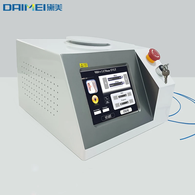2 in 1 980nm Laser Vascular Spider Veins Removal 980nm Varicose Veins Leg Treatment 1470nm Laser 60w Apparatus
