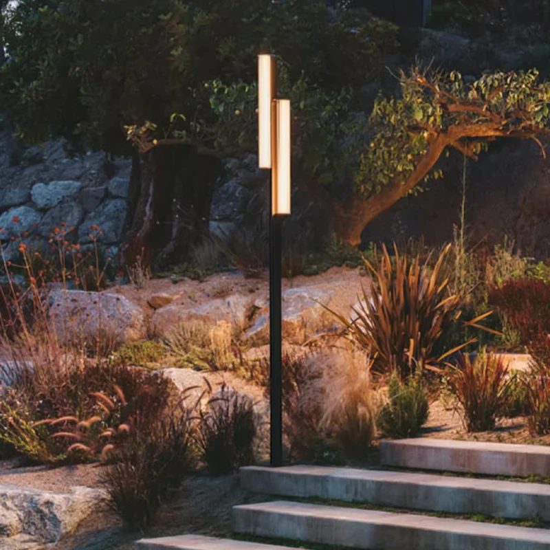 Outdoor Garden Light Acrylic Stainless steel Courtyard Decoration LED Waterproof IP65 Landscape Outdoor Lawn Bollard Lights