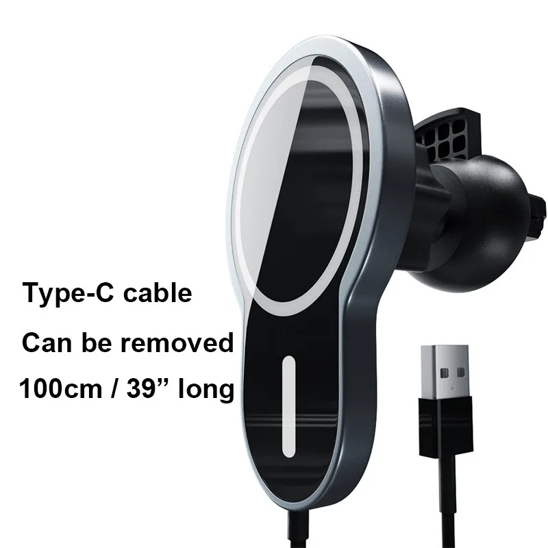 Fast chargers smart cell 15W qi car phone magnetic wireless charger