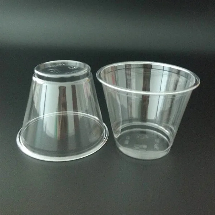 Custom logo printed clear 9,11,12, 14, 16, 18, 20, 24 , 32 oz PP PET transparent disposable plastic boba cup with lid
