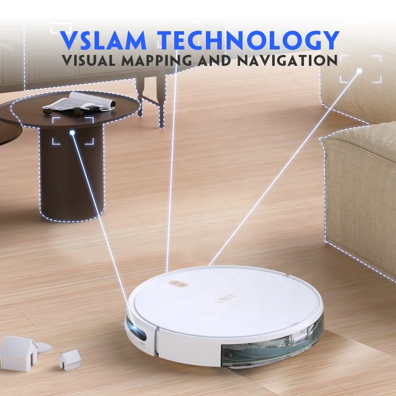 Uoni robot vacuum cleaner Samurai 2 sweeping robot 3000Pa suction wet and dry visual navigation drop shipping bestseller