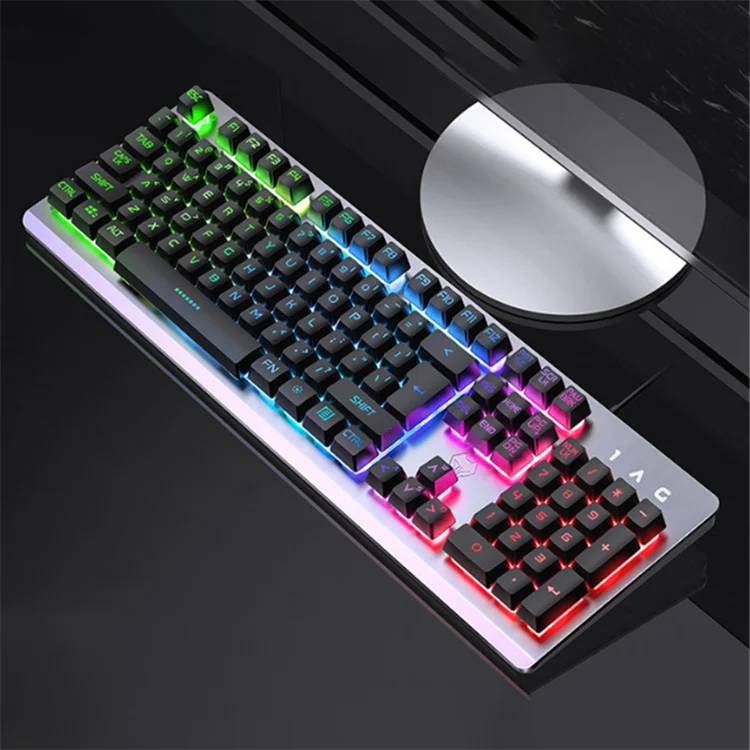 Красочное освещение игровая механическая клавиатура для ПК геймера