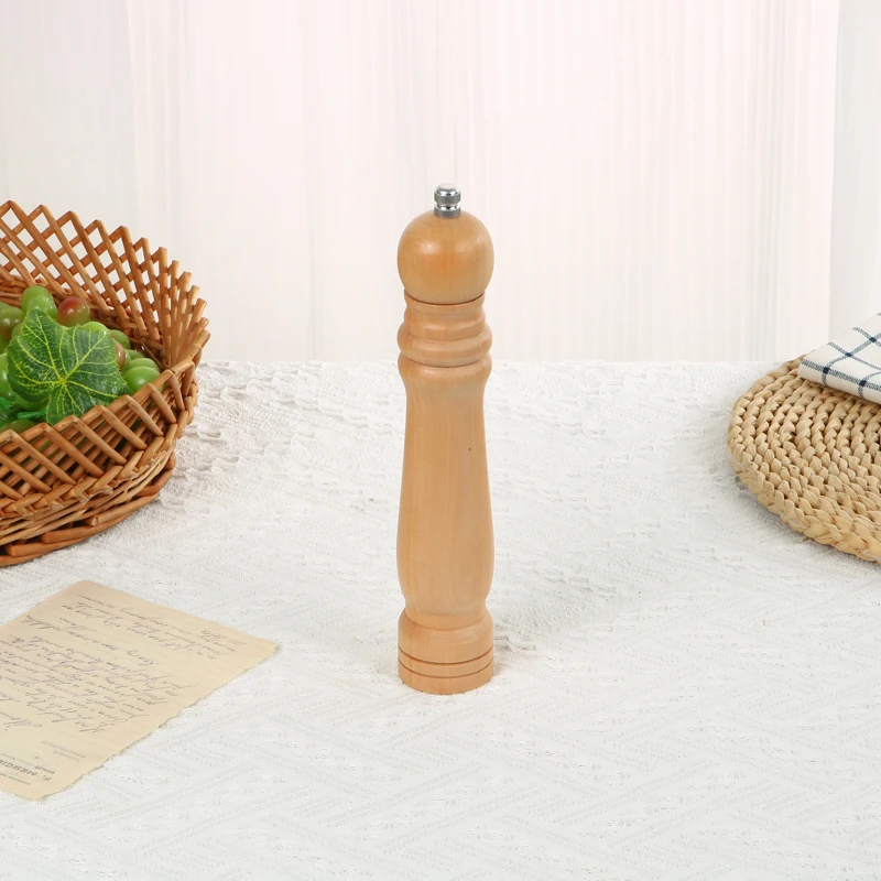 Rubber wood material Sea Salt Pepper Grinder grinds cutlery kitchen utensils