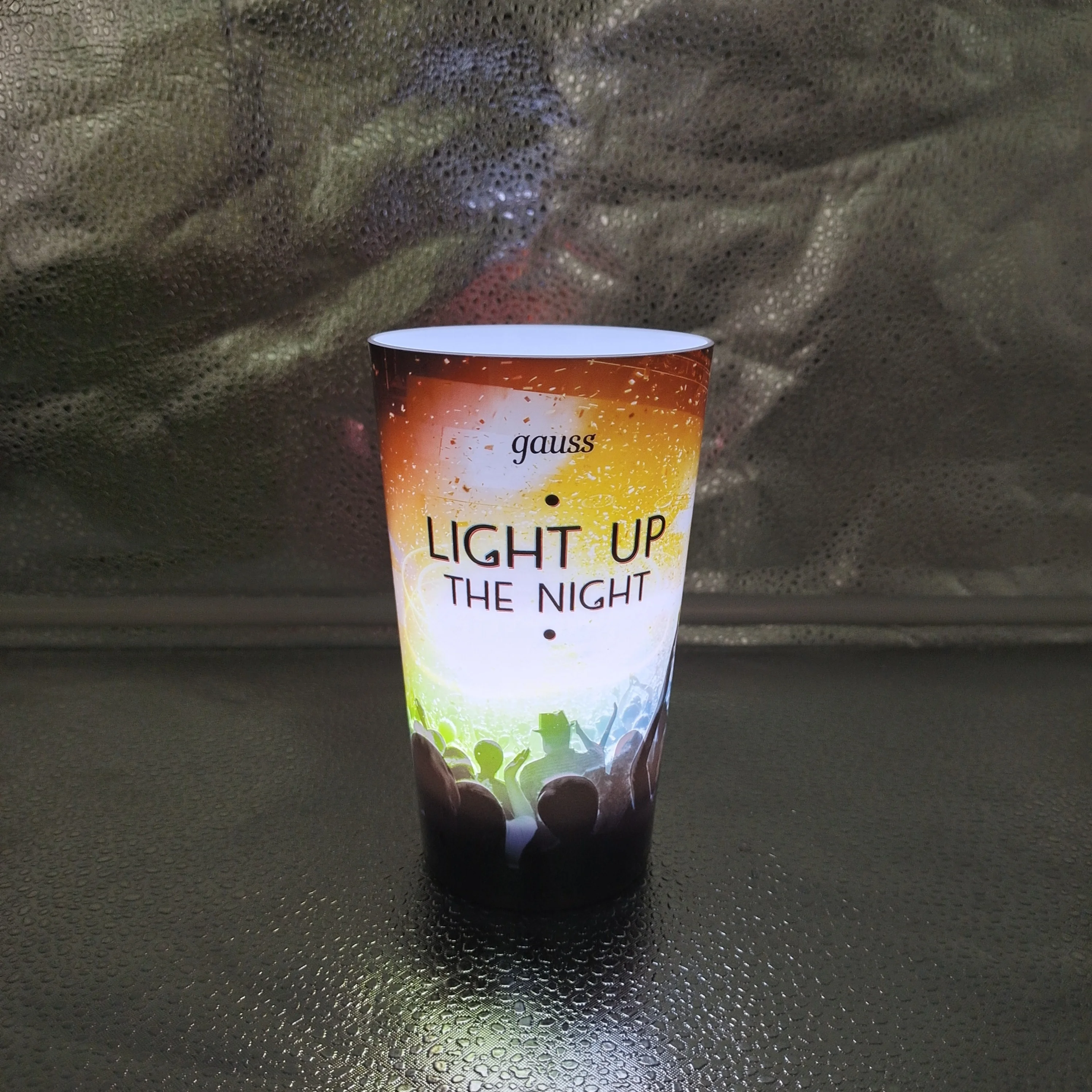 Party Gift Cheap Oem Price Colorful Flashing Plastic Glass 420ml Led Cup
