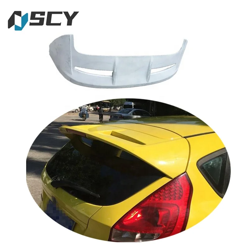 For Ford Fiesta spoiler 2009-2015 Fiesta rear spoiler without light ABS plastic Material Car Rear Wing Color Rear Spoiler