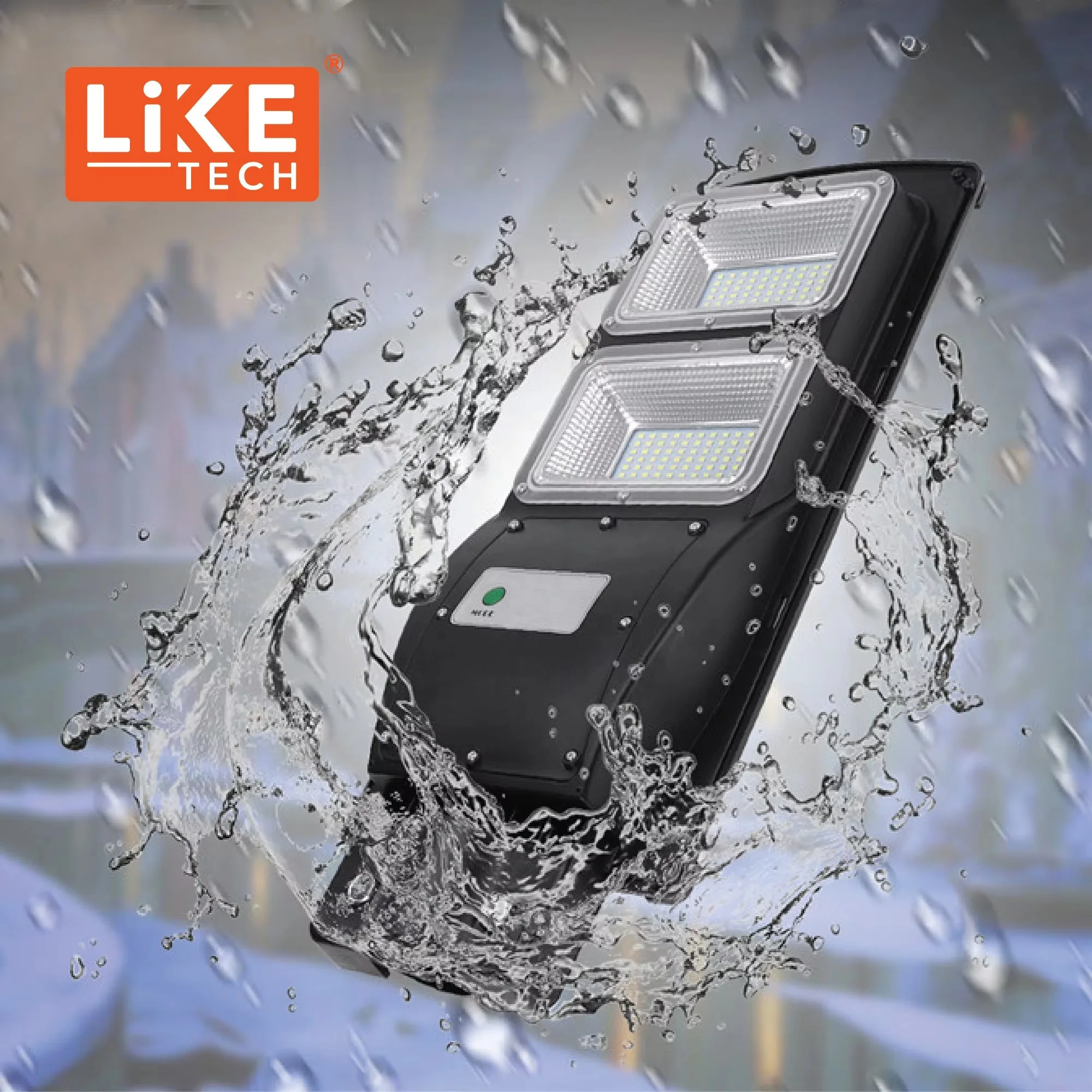Светодиодный интегрированный уличный фонарь LikeTech 60 Вт солнечная мощность 100 лм/Вт дешевый но высококачественный IP65