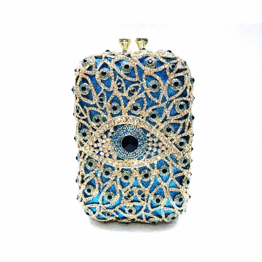 Ladies Evening Purses And Handbags Women Luxury Rhinestone Evening Bag And Clutches Evil Eye Crystal Clutch Bags