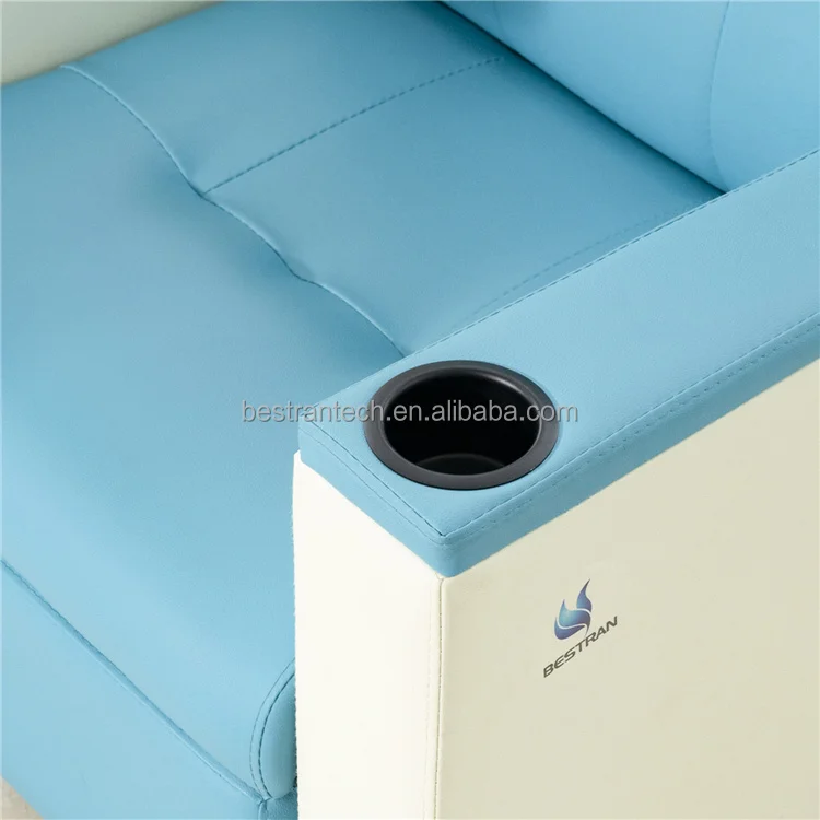 BT-TN008 Luxury Sofa Hospital Manual Transfusion Chair Medical Infusion Reclining Chair with IV pole
