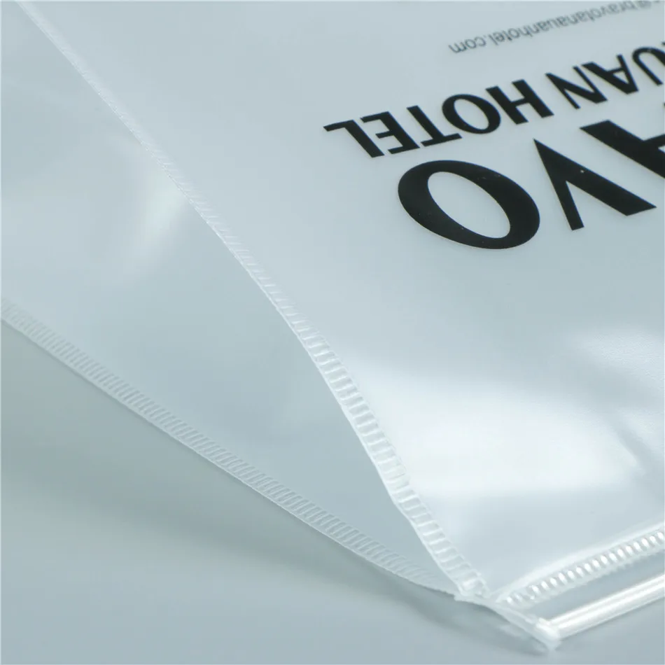 Custom Frosted PVC Slider Zip Lock Stand up Pouch Bag Translucent EVA Zip Bag For Skin Care Bottles Cosmetic Toiletry Packaging