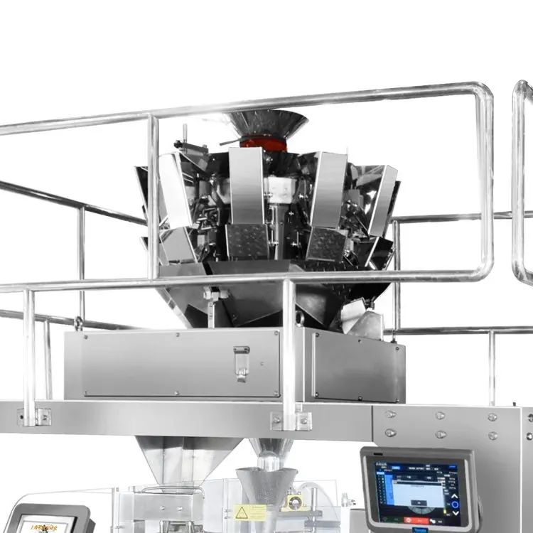 Multi-Function Automatic Weighing Packaging Machine 10/14 Heads Sunflower Seed Pistachio Nut Snack Wrapping Packager Paper
