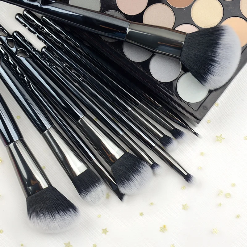 High quality JLY  professional cosmetic makeup brush 10pcs make up brushes set /makeup brushes custom logo