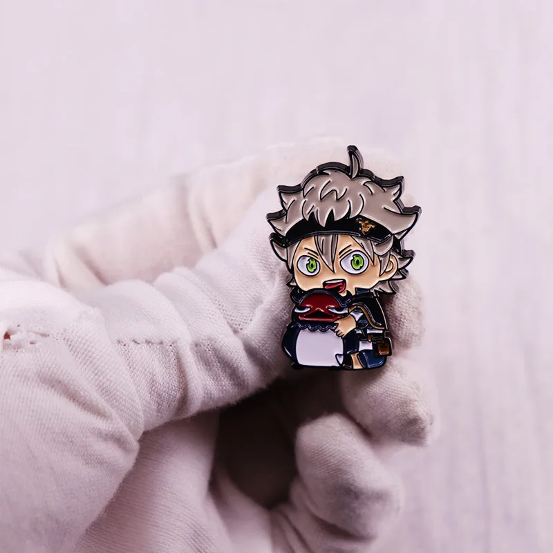Black Clover Japanese Anime Badges Accessories Enamel Pin Lapel Pins Badge Backpack Decorative Jewelry Gift Cool Stuff