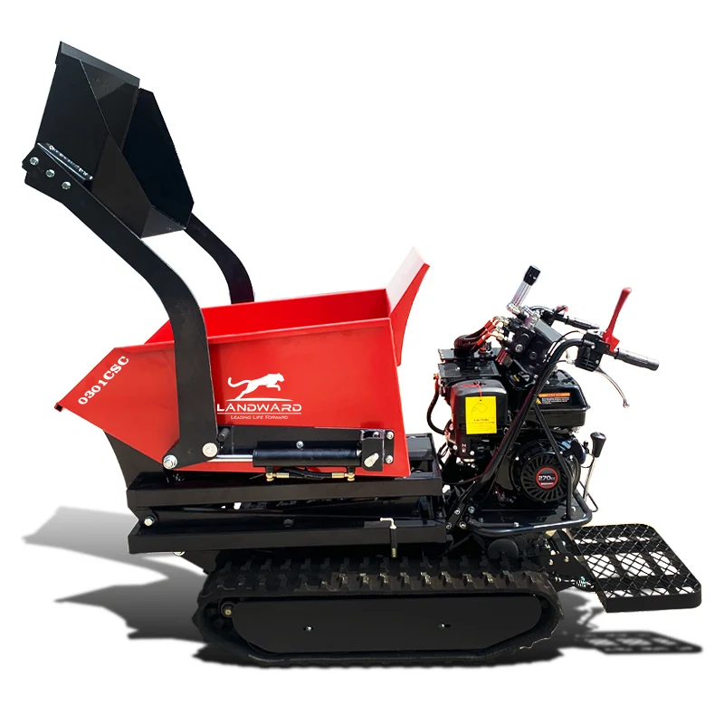 Hydraulic Mini Transporter Rubber Track Dump Truck Diesel Engine 250kg Mini Crawler Dump Truck