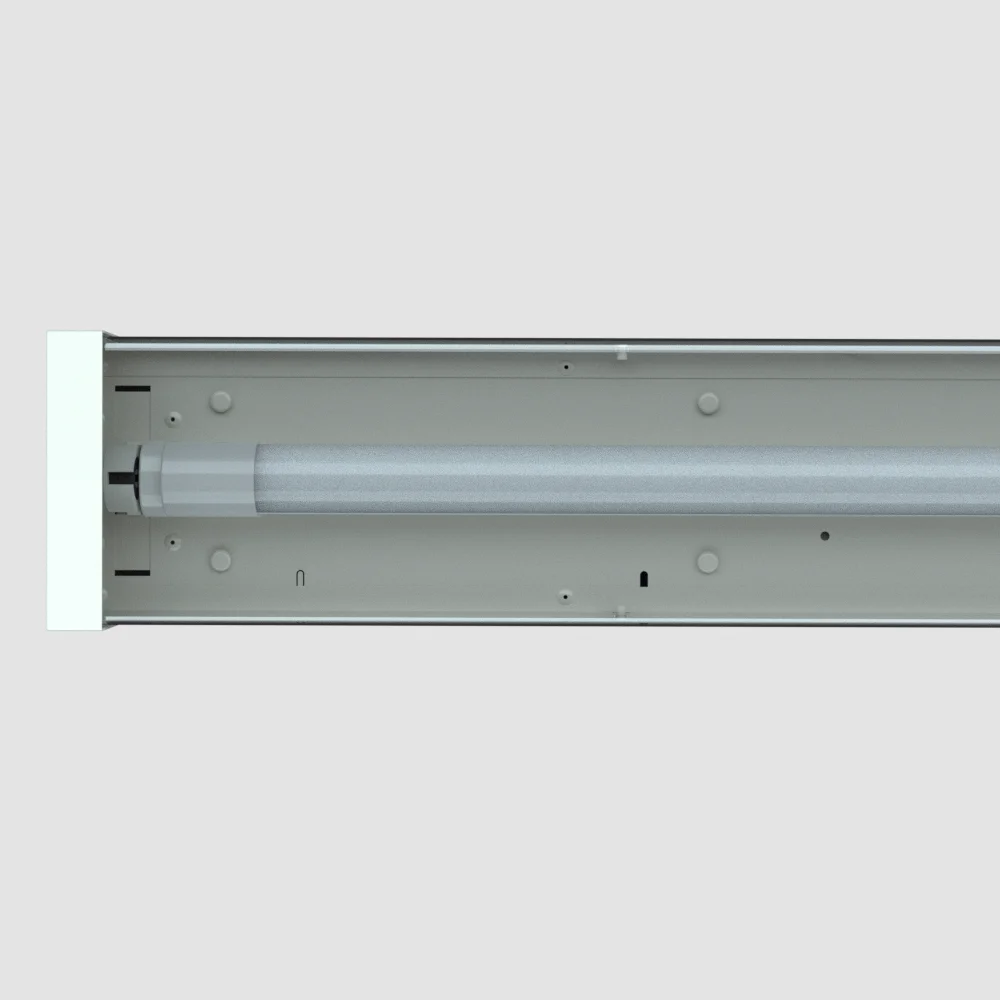 1200mm Bare Single Tube Batten Fixture Steel Body LED Tube Fitting LED Batten Light