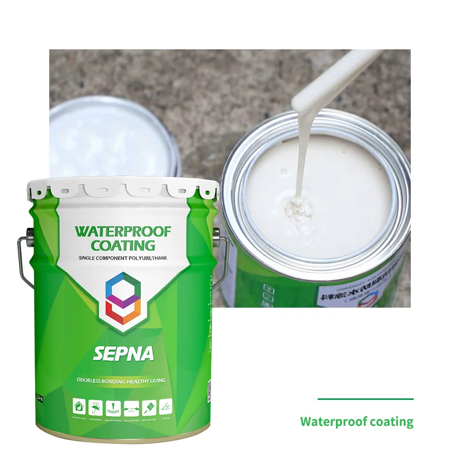 SEPNA Excellent epoxy resin liquid pu adhesive sealant waterproof coating state auto polyurethane paint waterproofing sealant