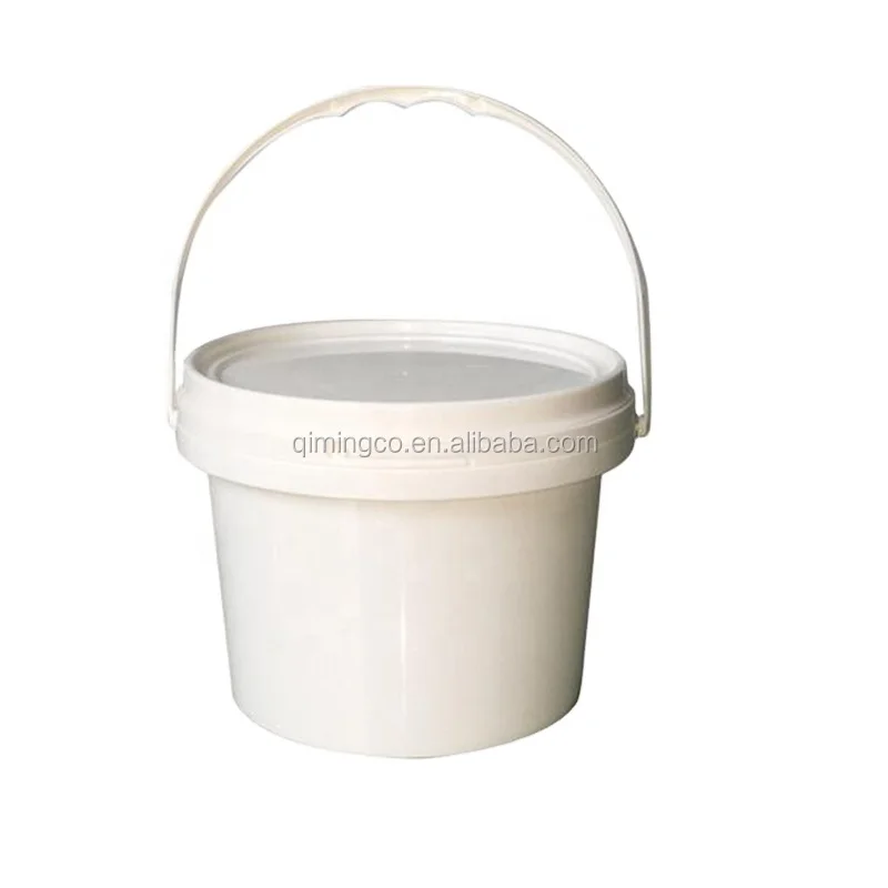 recyclable round pp IML ice cream container yogurt milk plastic bucket with lid