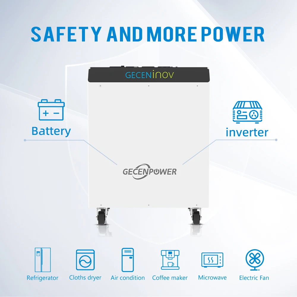 Geceninov 1kw 2kw 3kw Portable Solar Generator 3000w 5000w 6000w 1000w Home Solar Generator Portable 220v 240v
