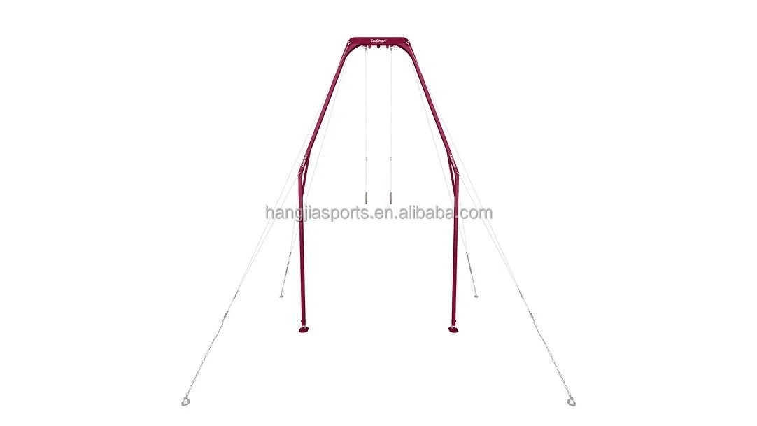 Fitness equipment wooden gymnastics rings with adjustable straps indoor gymnastic rings kid gymnastics equipment for sale