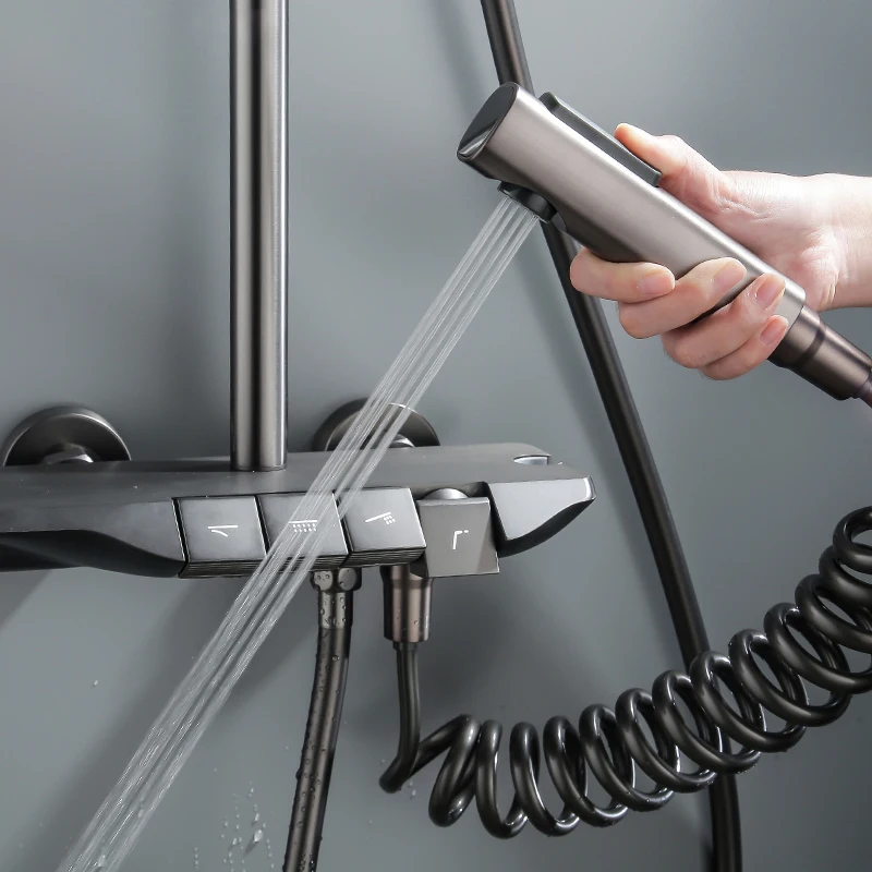 Bathroom vanity sink faucet led light