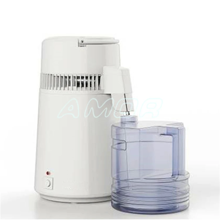 White Stainless Steel Home Water Distiller with 4 Liter Jug
