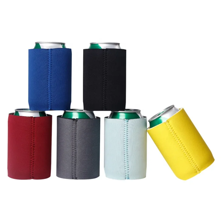 Neoprene 5mm Can Cooler Sleeve Beer Stubby Holder Promotional Customized Logo Cooler Bags Custom Logo Insulated Customized Color