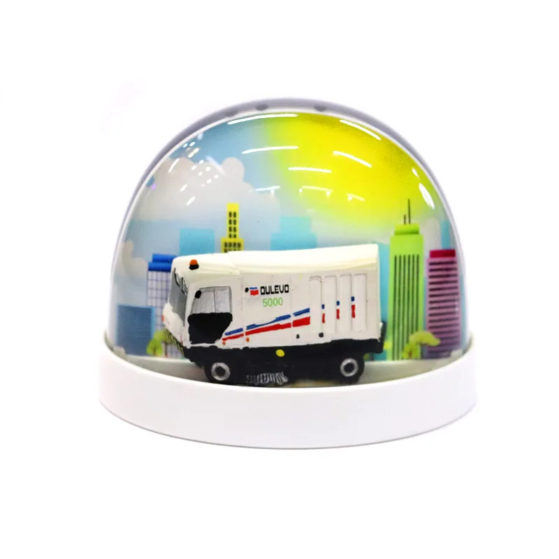 Home Decoration Plastic Water Snow Globe Souvenir Snow Ball Dome Custom Snowball With Photo Insert