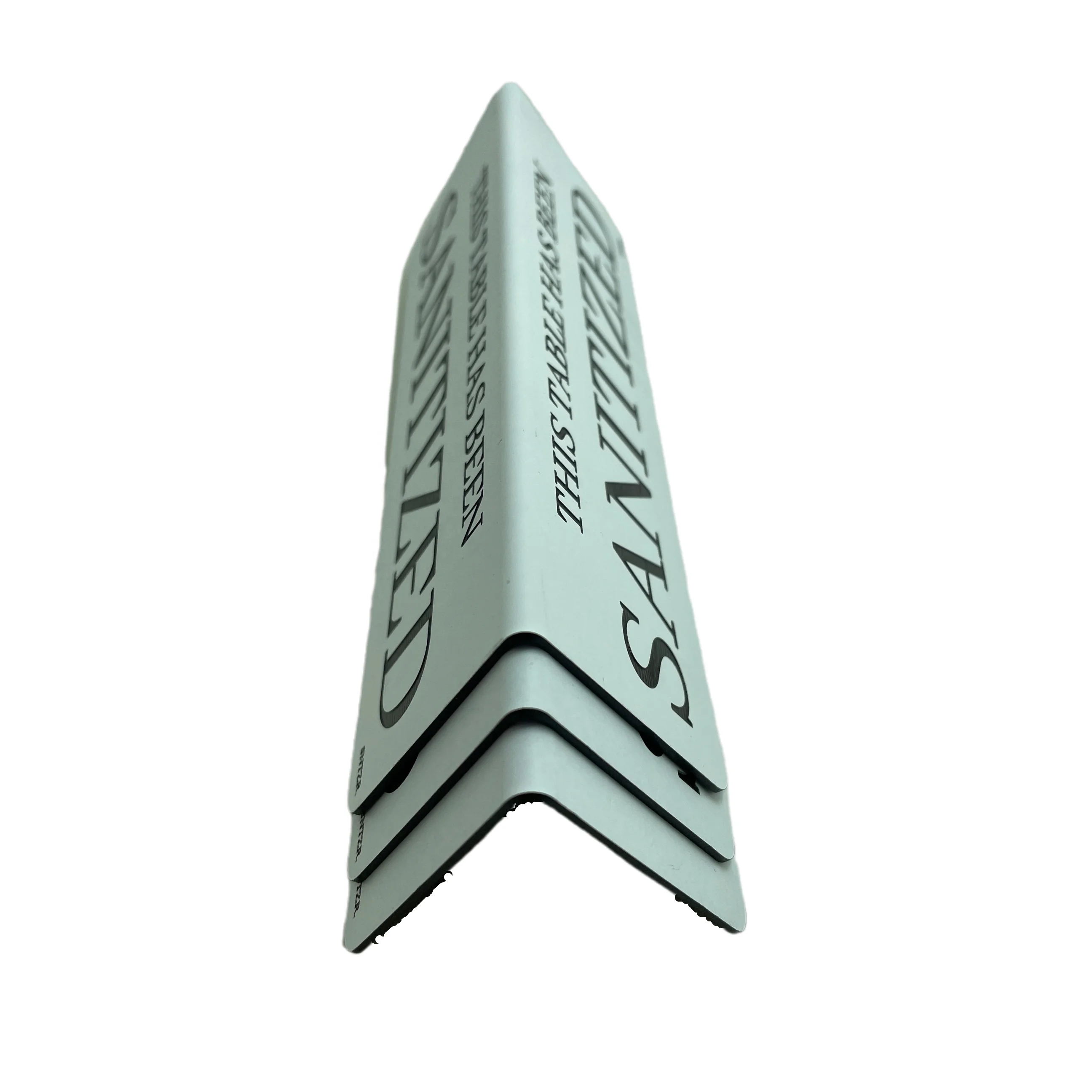 High Quality custom engraving ABS L Shape Acrylic Table Sign Price Tag Label Display Traffolyte Promotion Card Stand Table Tent