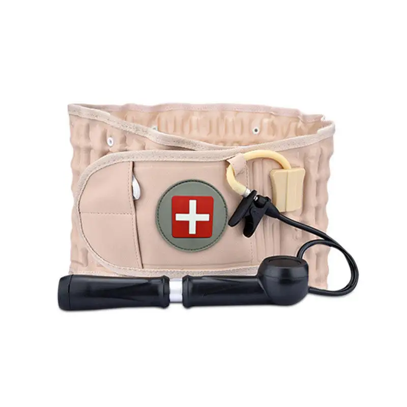 Factory Decompression Back Belt Inflatable Lower Back Brace for Low Back Pain Relief Lumbar Traction Device with Hand Pump