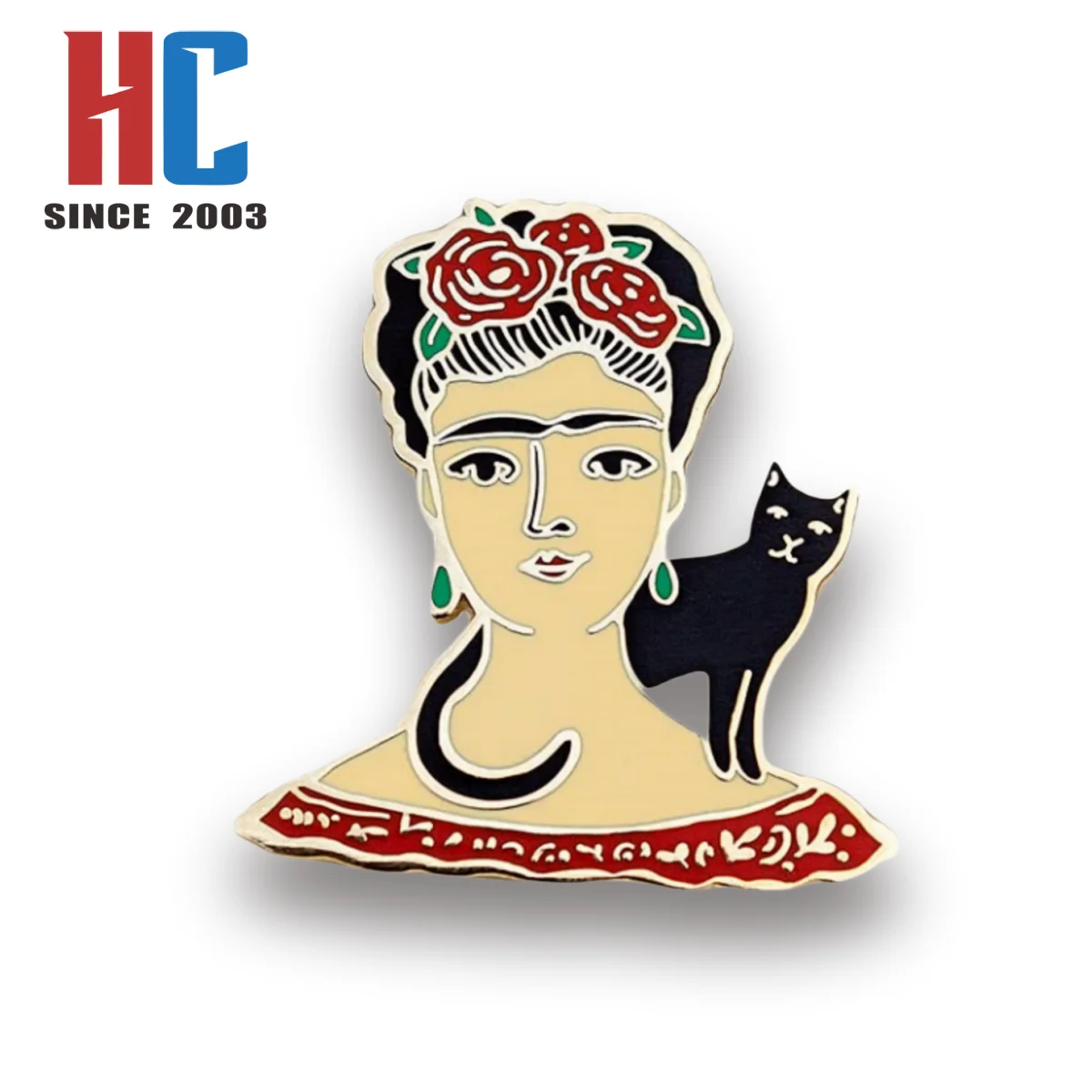 20 Years  Factory Custom Hard enamel beatiful  Mexican man Mexico character  Latins Lapel Pin