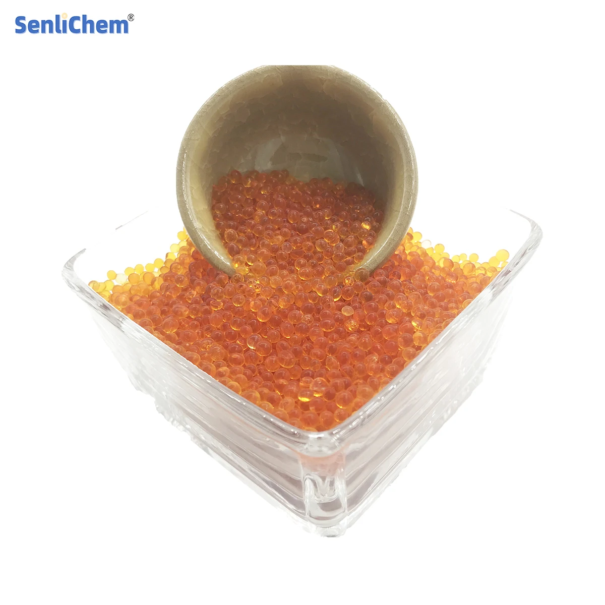 2~4mm Orange Silica Gel for Adsorbents, moisture repellents and catalyst carriers