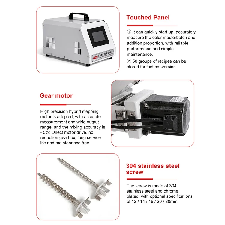 Pvc Plastic Raw Material Gravimetric System Weight Liquid Doser Machine Granules Volumetric Dosing For Granuless