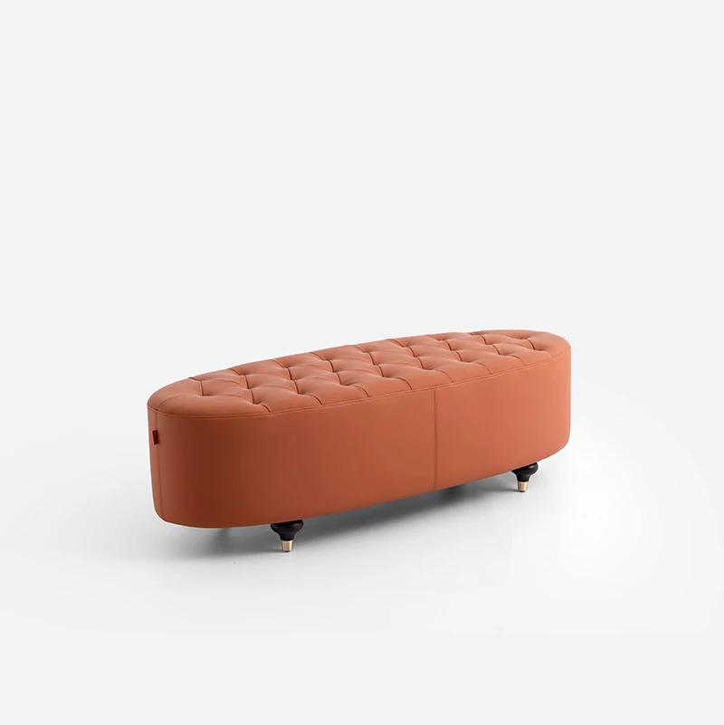Nordic style Factory directly wholesale bench with ottoman Velvet Bench Storage Ottoman For Living Room high end furniture