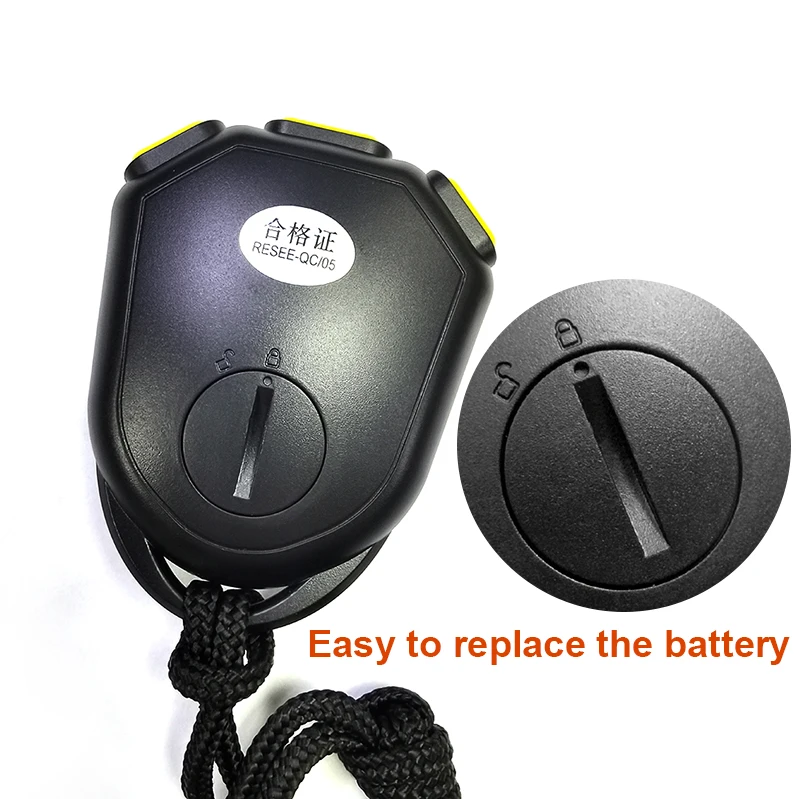 Resee professional sports 2 lap digital stopwatch loop countdown timer lcd display digital stopwatch with timing alarm