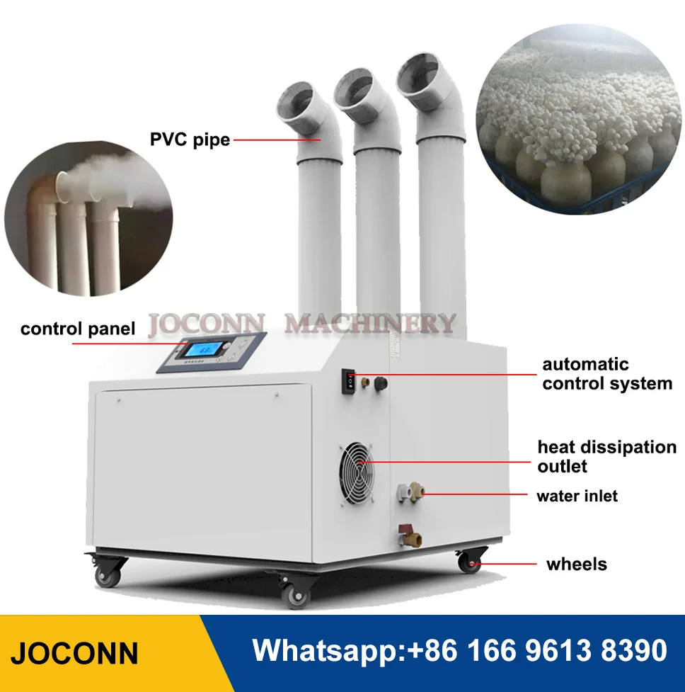 12Kg/h Capacity Mushroom Industrial Ultrasonic Humidifier Mushroom Spawn Room Humidifier for Greenhouse