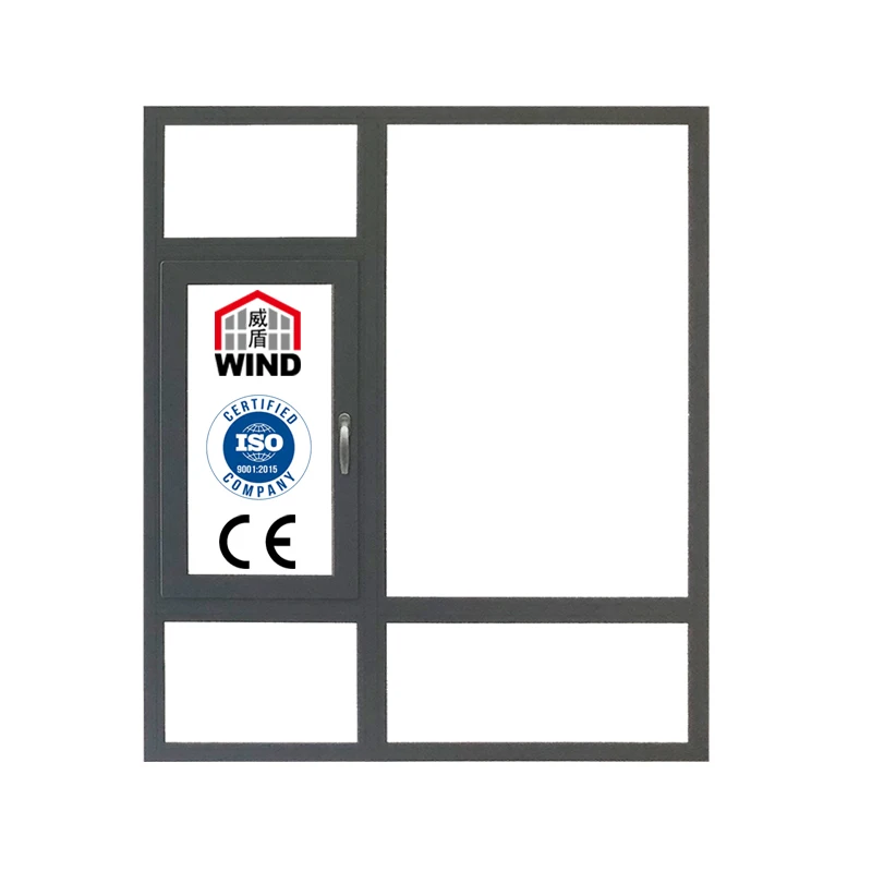 Wood Grain Europe Arch Design Doors Casement Windows Aluminum Tempered Glass Sliding Aluminum Window Aluminum Awning Windows