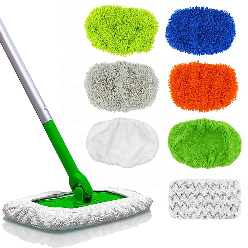 Floor Cleaning Fit S-wiffer Sweeper Wet and Wet Dry Microfiber Mop pad Dust Power Floor Mop Head Duster Refill