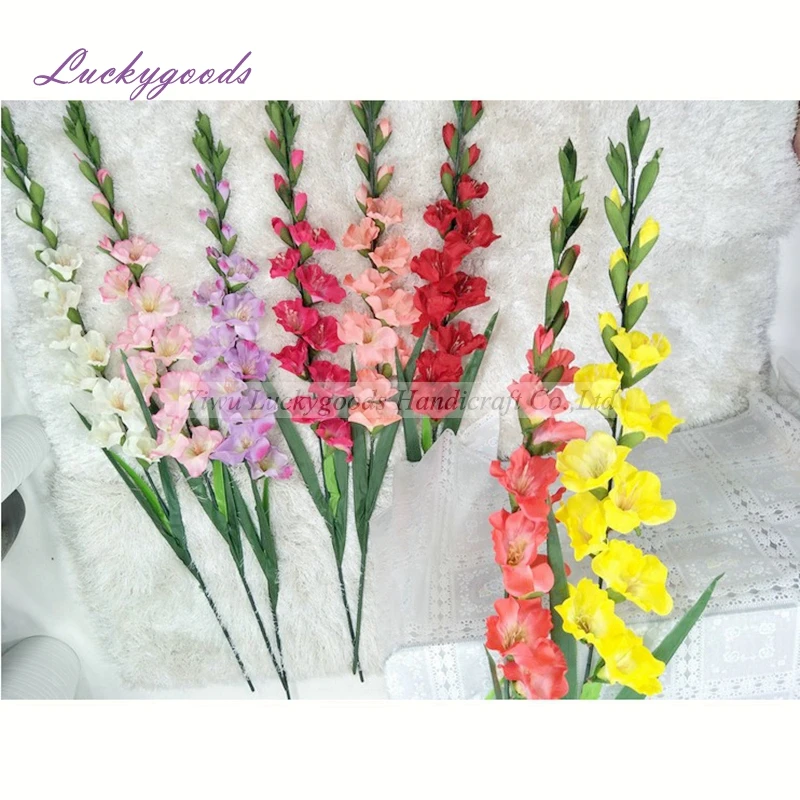 
LF657 Luckygoods tall vase gladiolus wedding flowers with long stem wholesale 