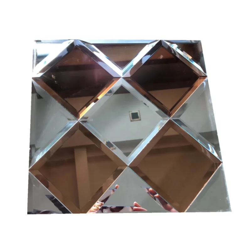 4mm 5mm Decorative Stone Mosaic Mirror Glass Tiles Bathroom With Premium Quality for Interior Design and Exterior Decoration