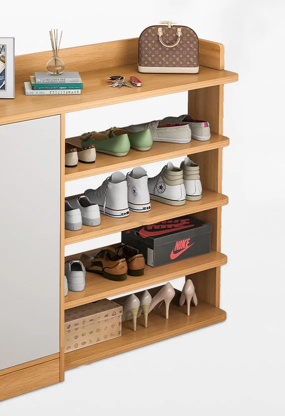 VIC Household shoe cabinet simple door entry storage artifact small household type Nordic shelving