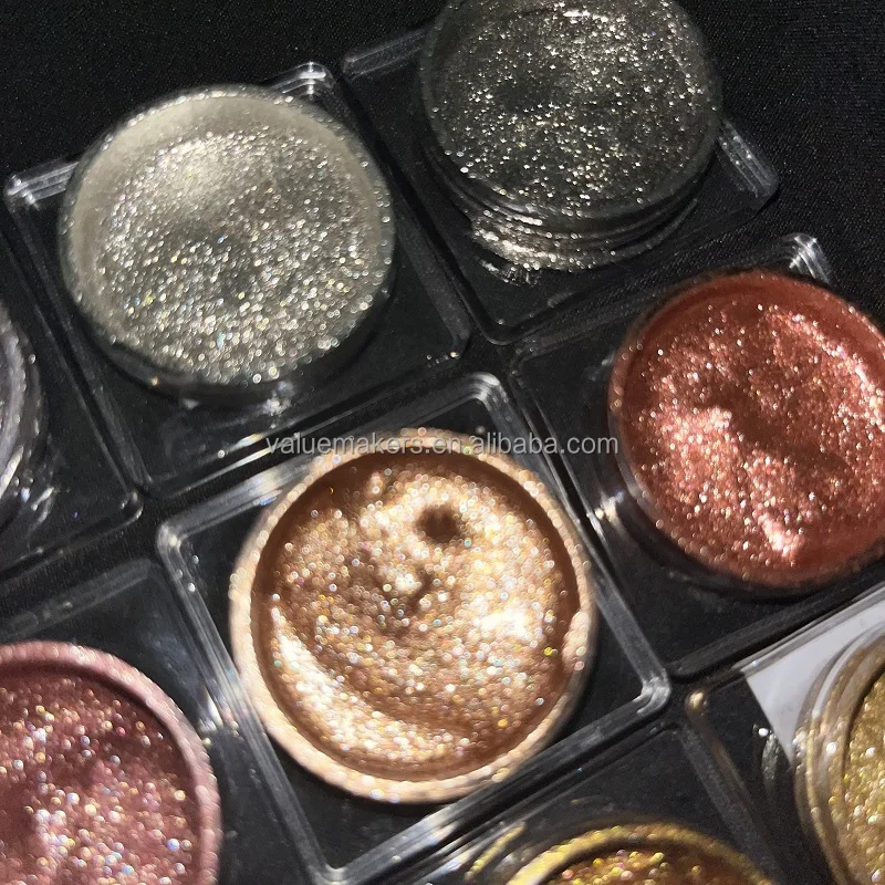 High Quality Private Label Jelly Liquid Metallic Eyeshadow Fast Dry Liquid Eeyliner Gel Pigmented Duochrome Eyeshadow Cream